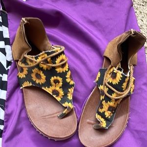 Sunflower sandals
